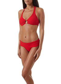 Brussels Red Mazy Bikini Top