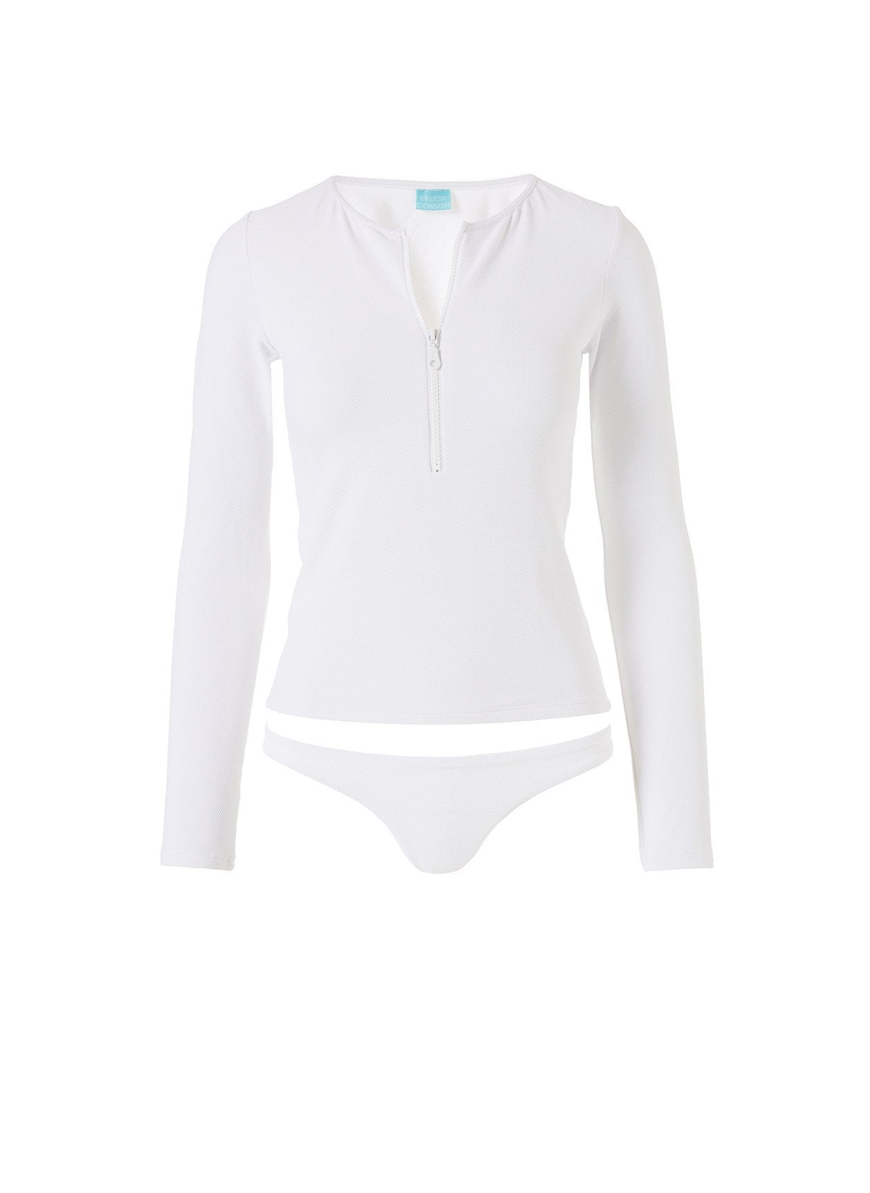 cali bikini white pique 