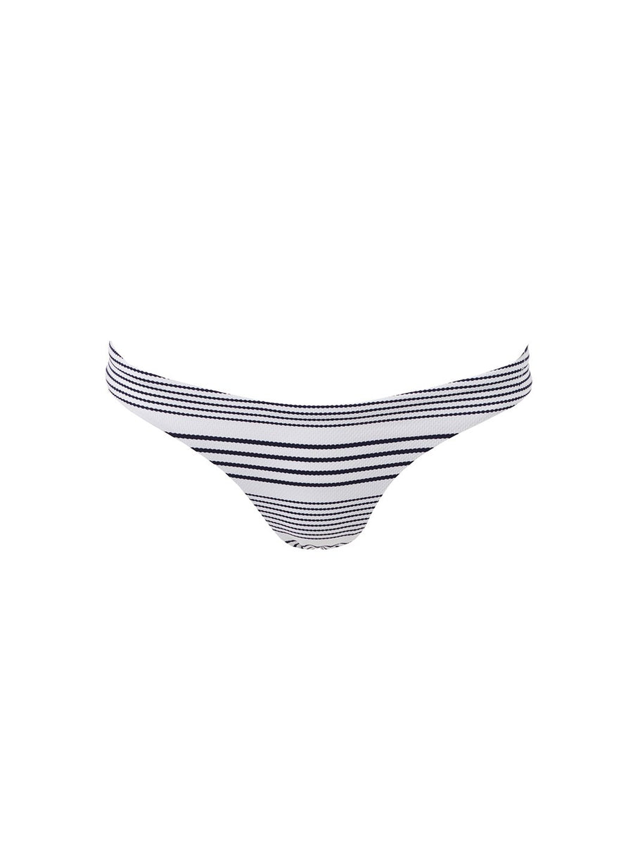 Cali Nautical Pique Stripe Bikini Bottom