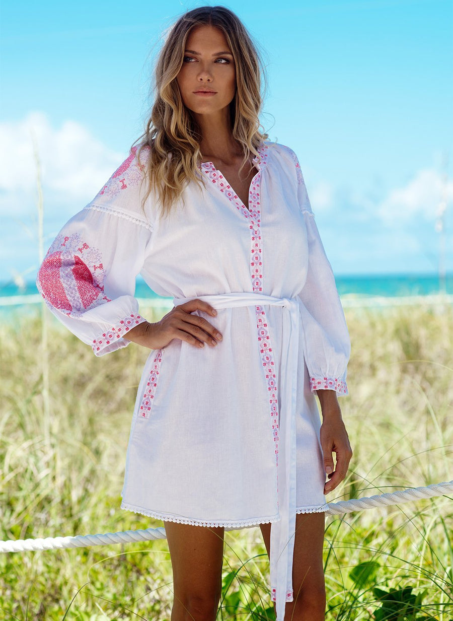 Cathy White Kaftan