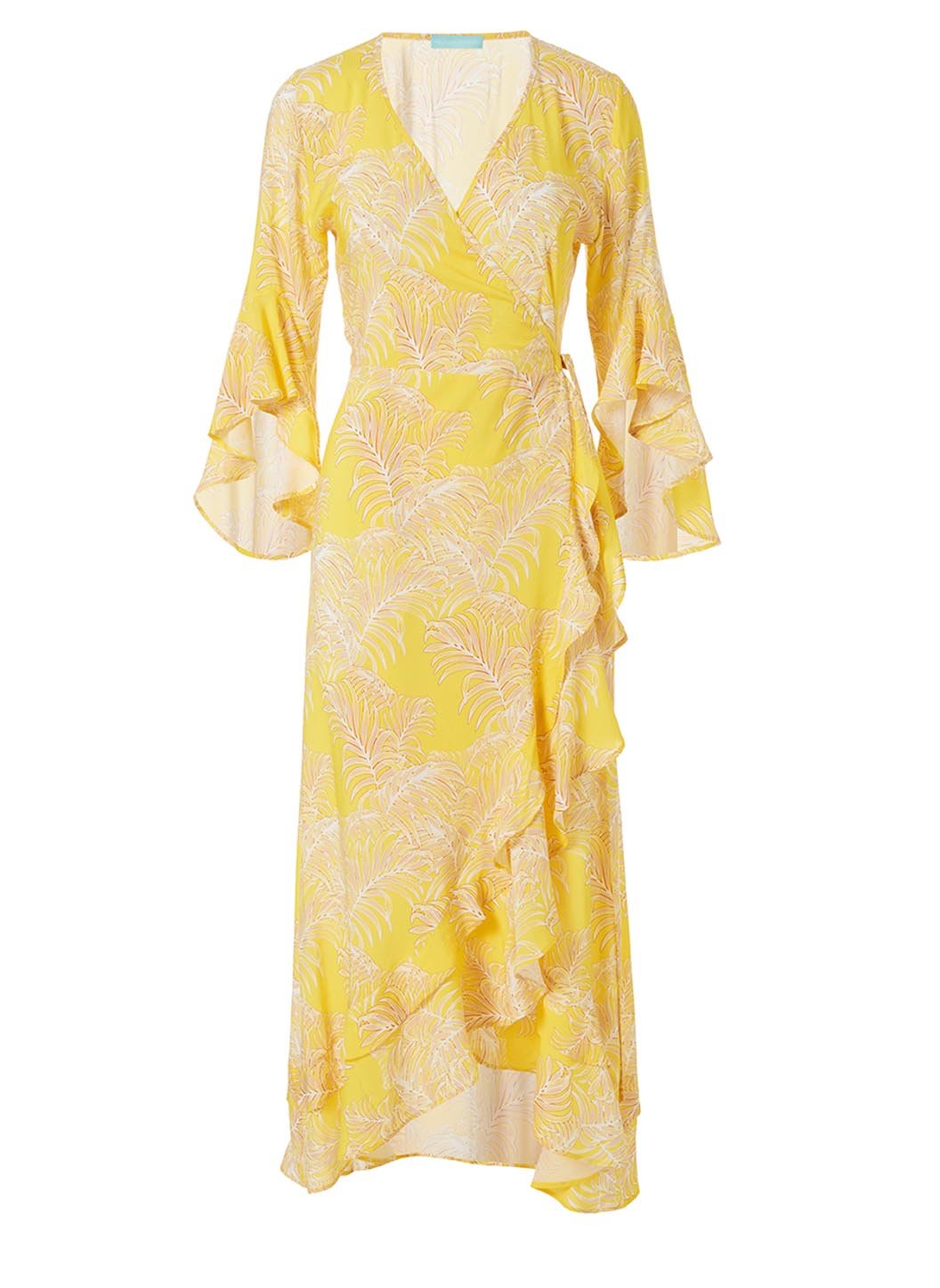 cheryl tropical yellow long dress 