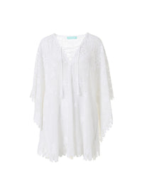 cindy white short kaftan 