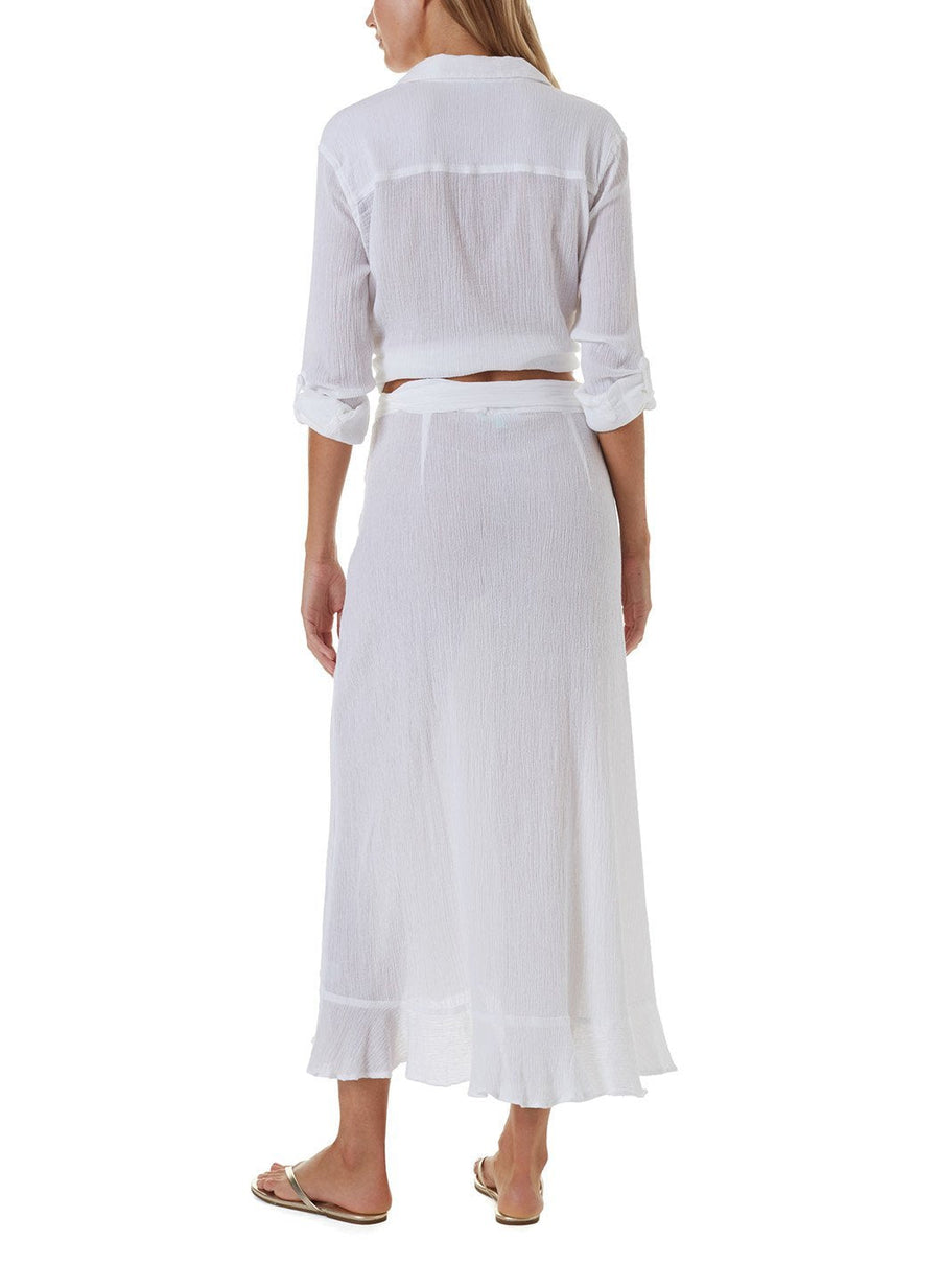 danni white long skirt 