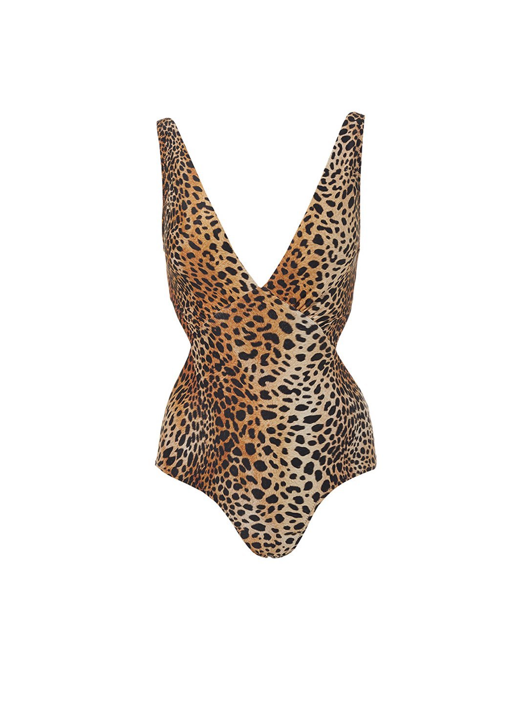 delmar cheetah overtheshoulder vneck cutout onepiece swimsuit 2019