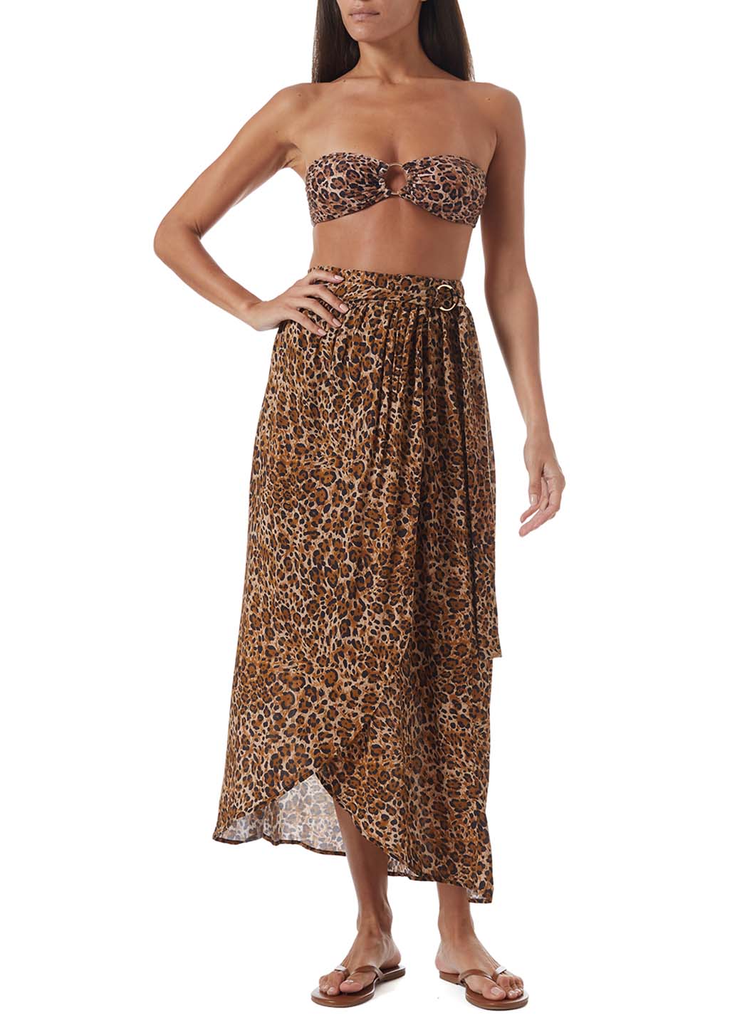 devlin cheetah print wrap skirt model_F