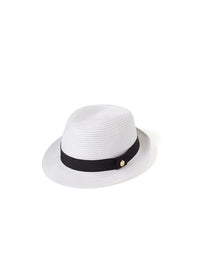 eva hat white black