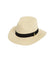 Fedora Hat Cream Black