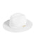fedora hat in white white cutout