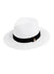 Fedora Hat White Black