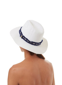 fedora hat white navy 2019 2