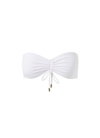 florence-white-adjustable-ruched-bandeau-bikini-top