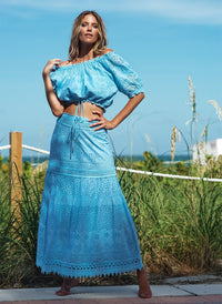 Alessia Cornflower Blue Skirt