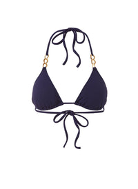 gorda-navy-mazy-link-trim-triangle-bikini-top