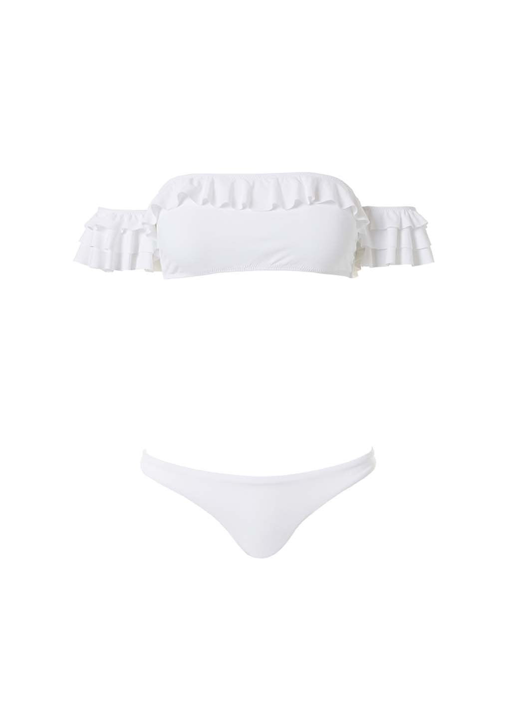 white off the shoulder bikini
