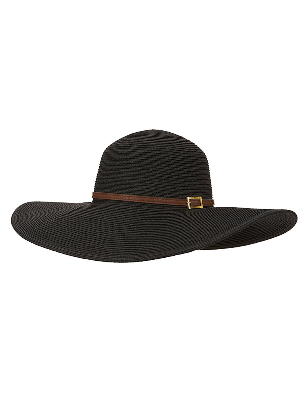 jemima black wide brimmed hat cutout