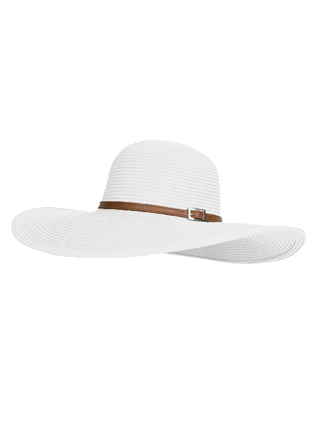 jemima white wide brimmed hat cutout