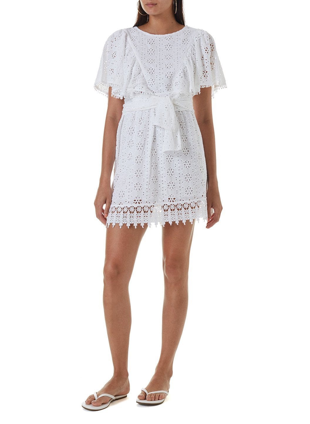 kara white short dress 