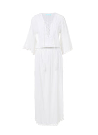 karri white laceup embroidered maxi dress 2019