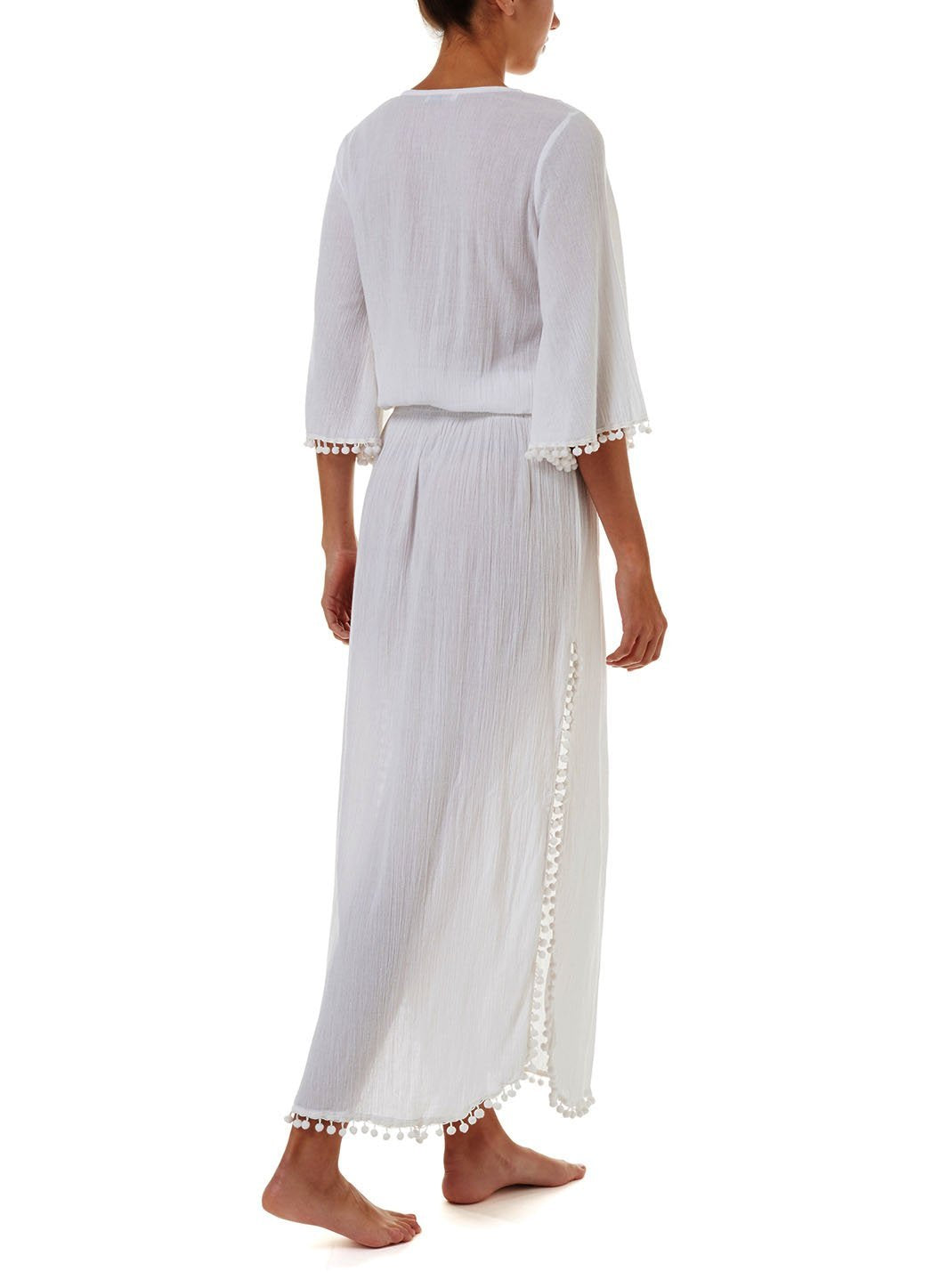karri white laceup embroidered maxi dress 20190 B