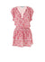 keri amalfi red short kaftan 