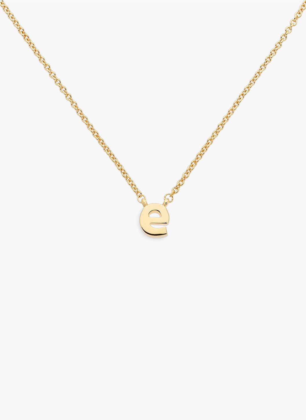 letter _e_ pendant necklace