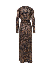 Look 3 Wrap Maxi Dress Leopard - FINAL SALE