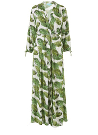 margo palm white long dress 