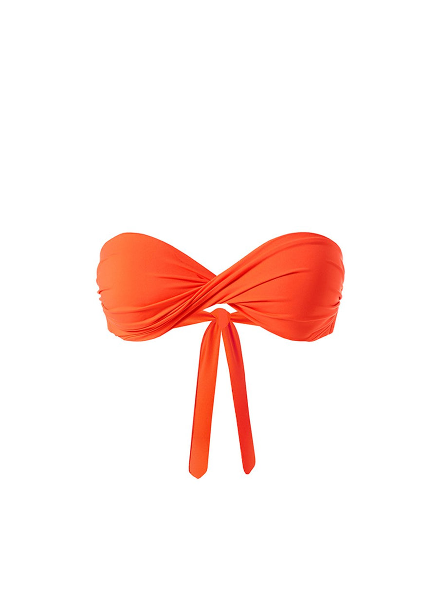 martinique-orange-bandeau-twist-bikini-top