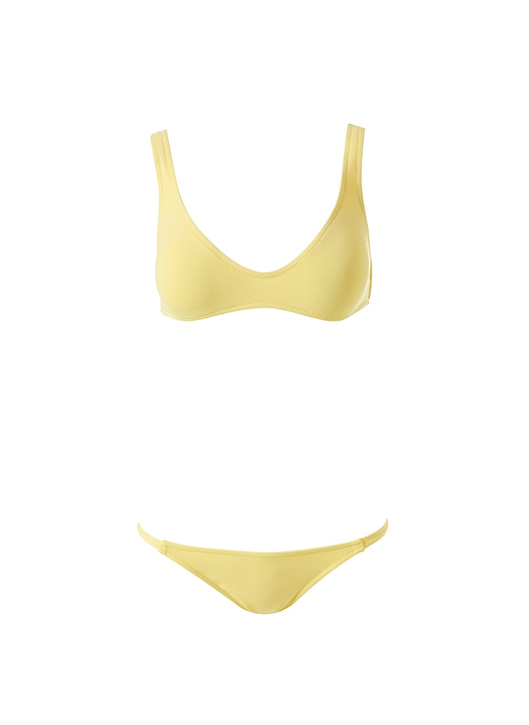 monaco yellow bralette bikini Cutout