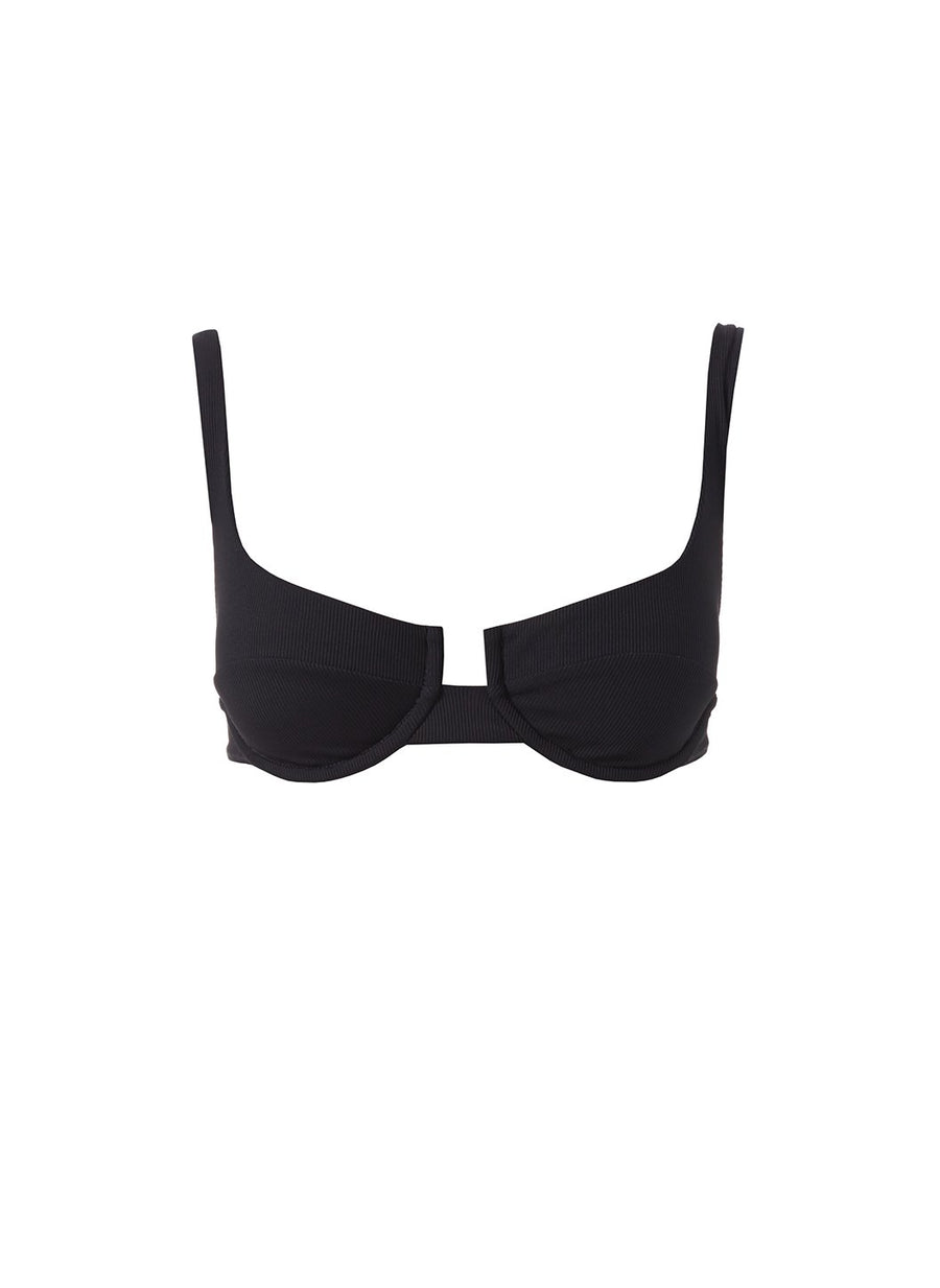 montreal-black-rib-underwired-bralette-bikini-top