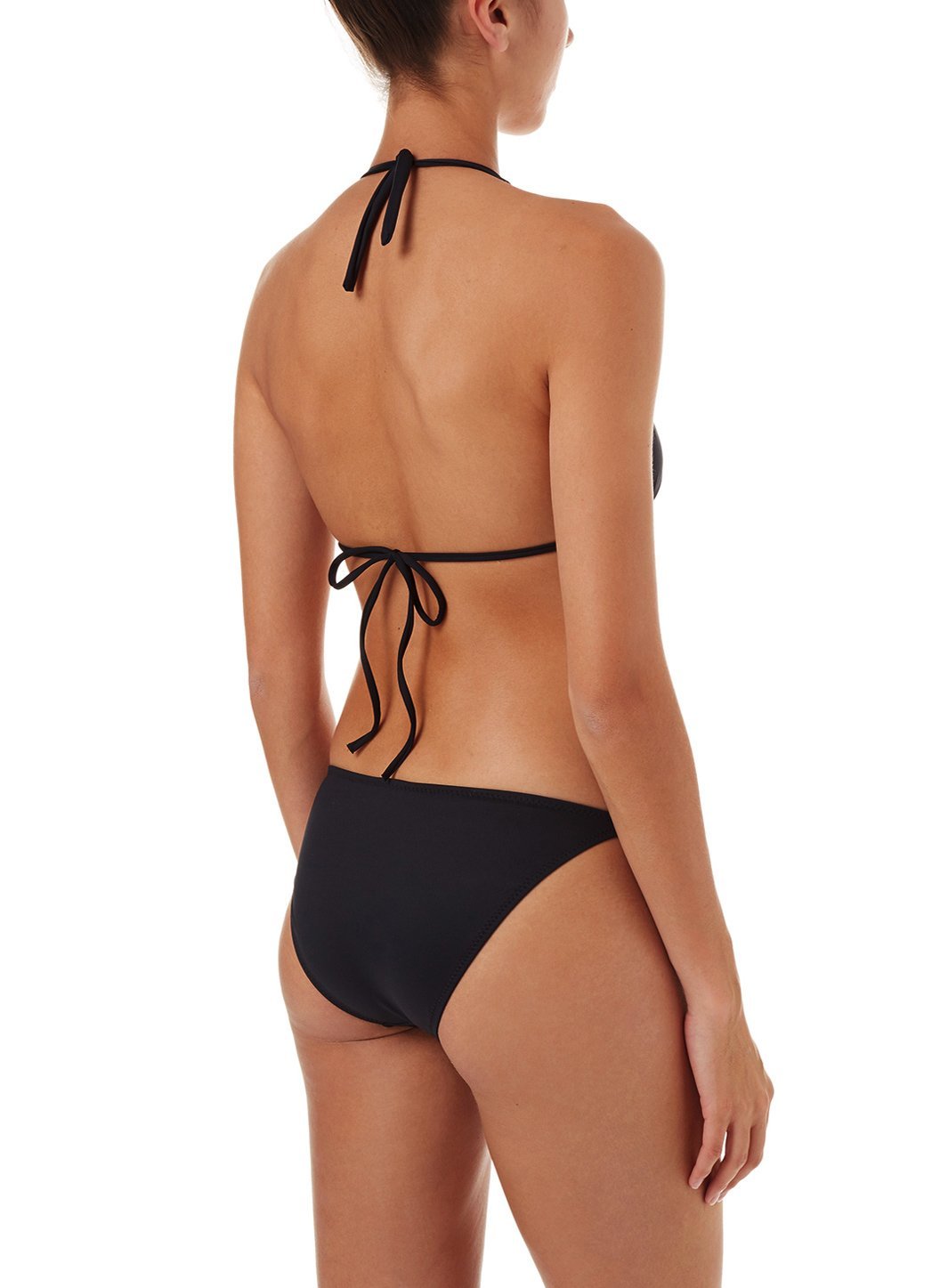 Mustique Black Halterneck Gold Link Bikini | Official US Site