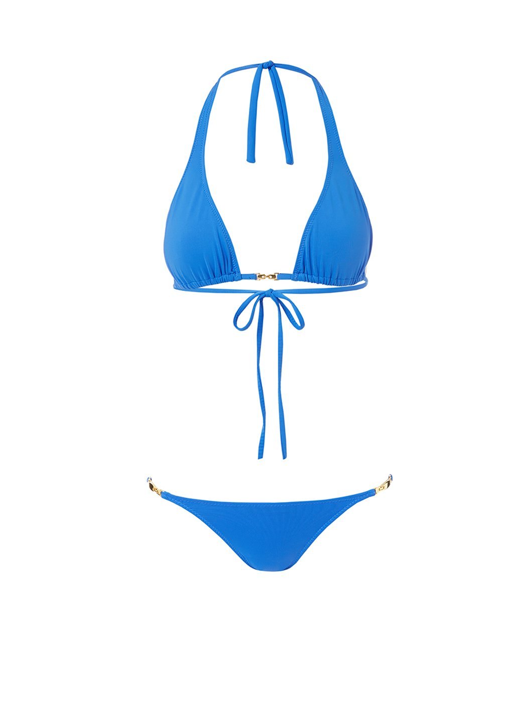mustique cobalt halterneck goldlink bikini 2019