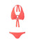 Paris Tangerine Halterneck Bikini