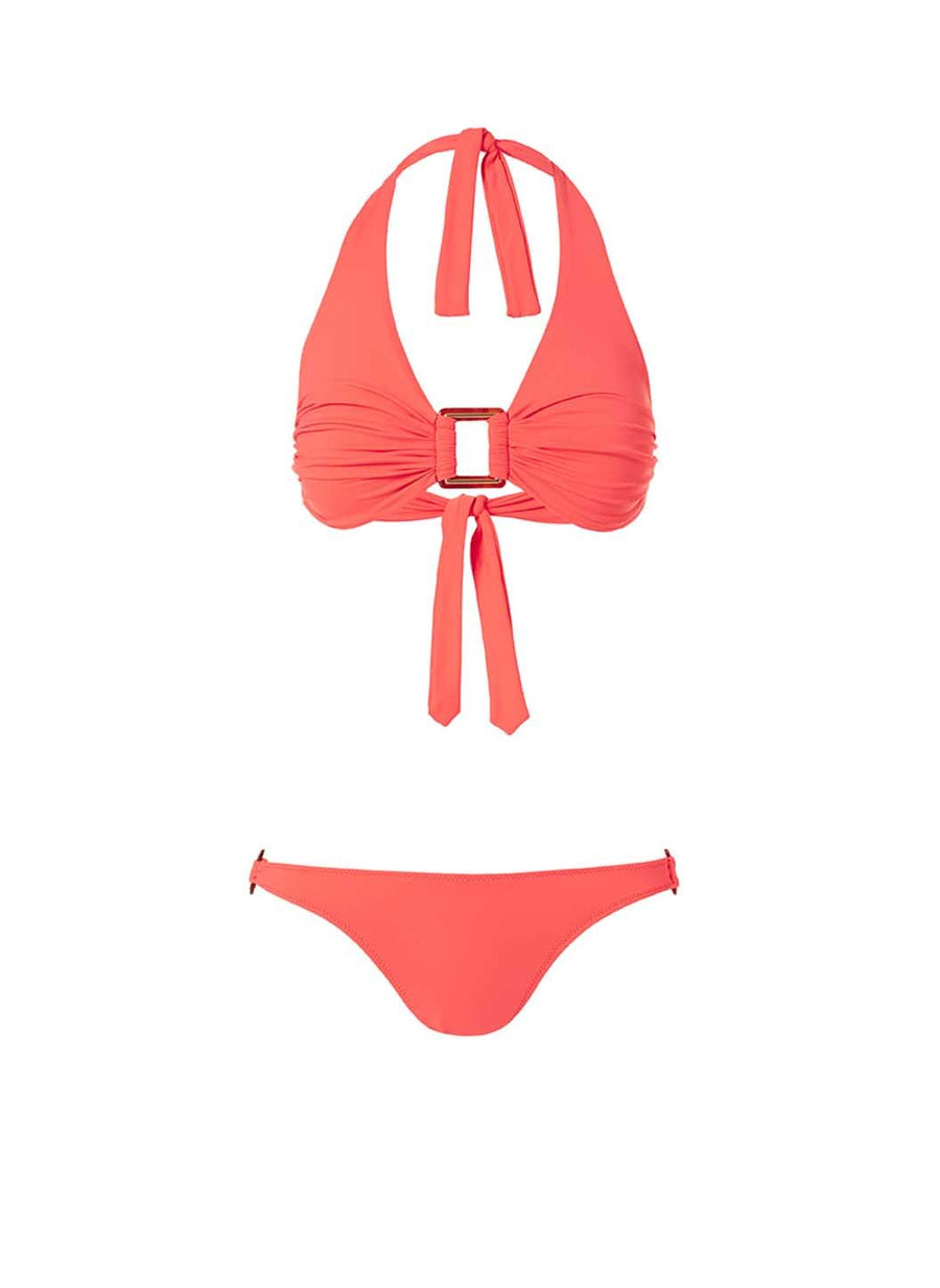 Paris Tangerine Halterneck Bikini