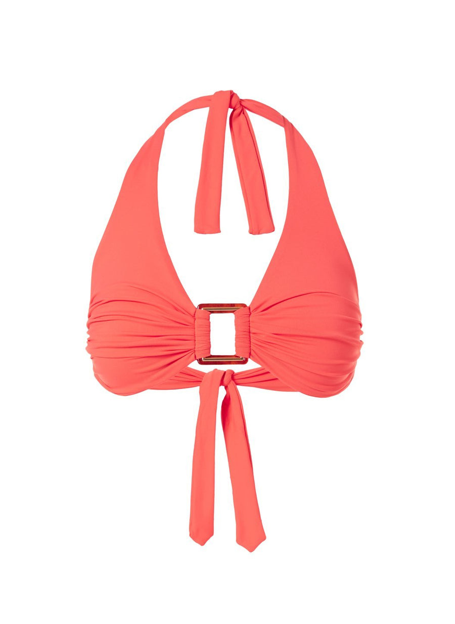 Paris Tangerine Bikini Top