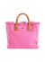 porto cervo hot pink small beach tote bag cutout