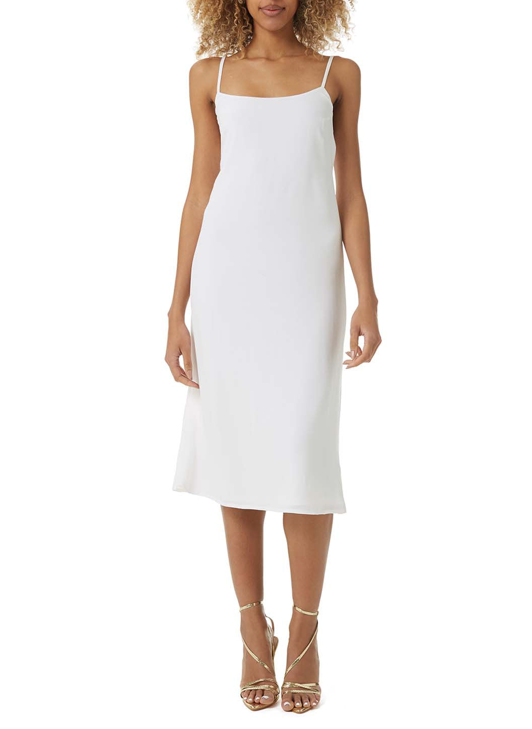 Primrose White Crepe Dress