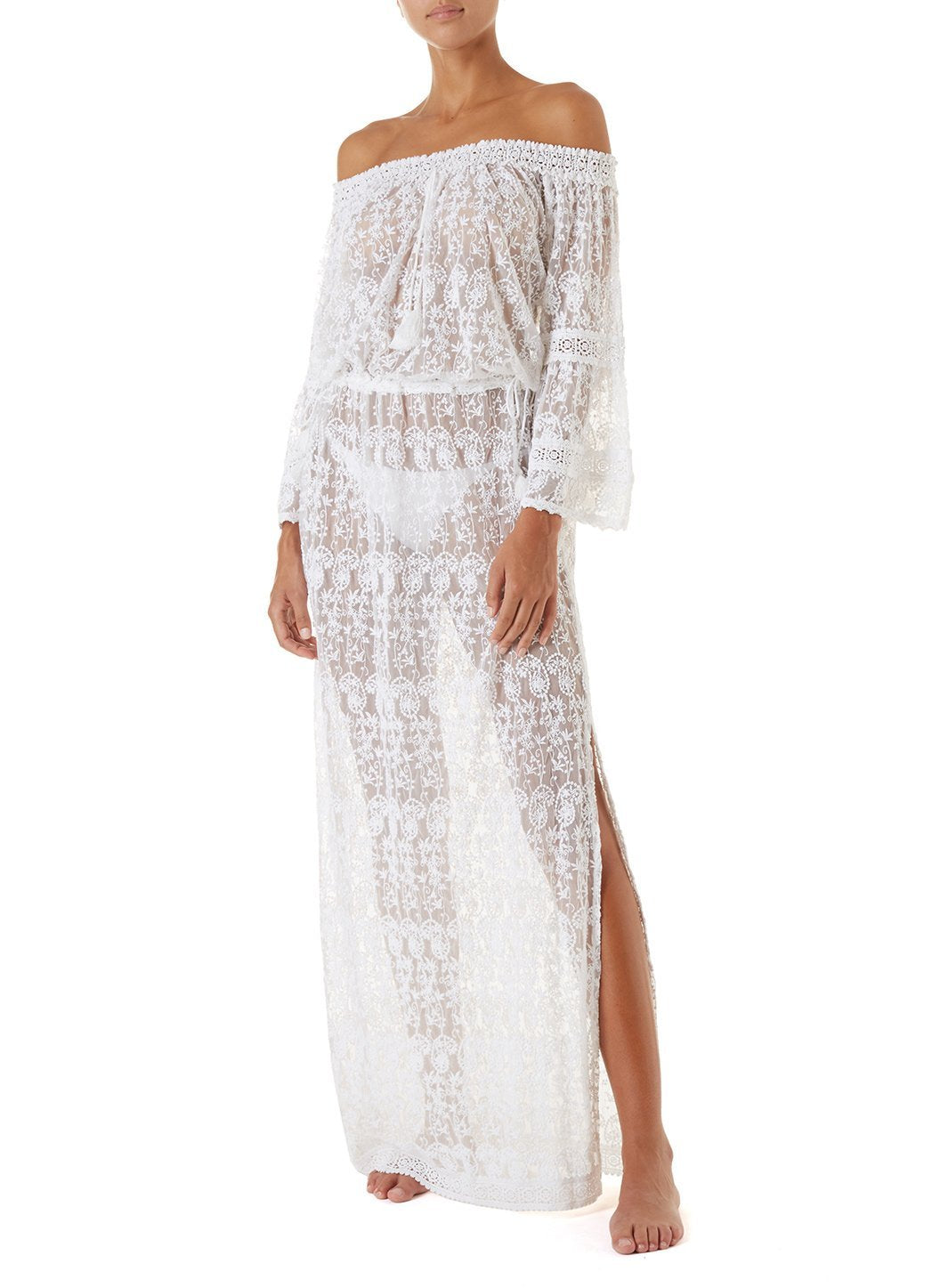 sabina white embroidered offtheshoulder maxi dress 2019 F_2