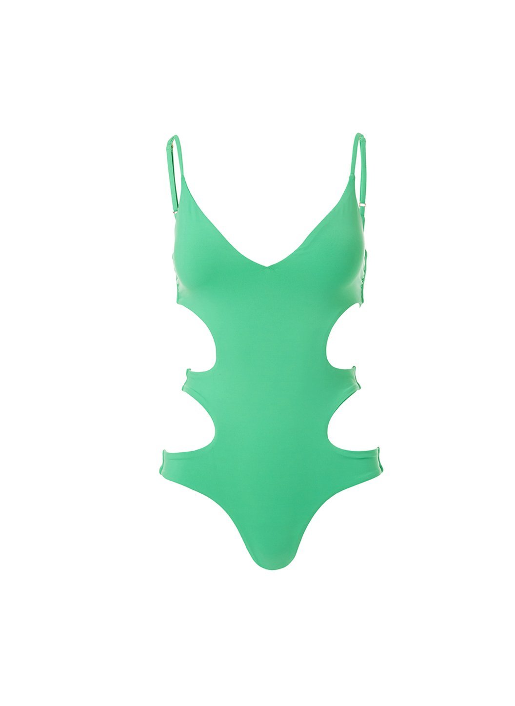 santorini green overtheshoulder cutout onepiece swimsuit 2019