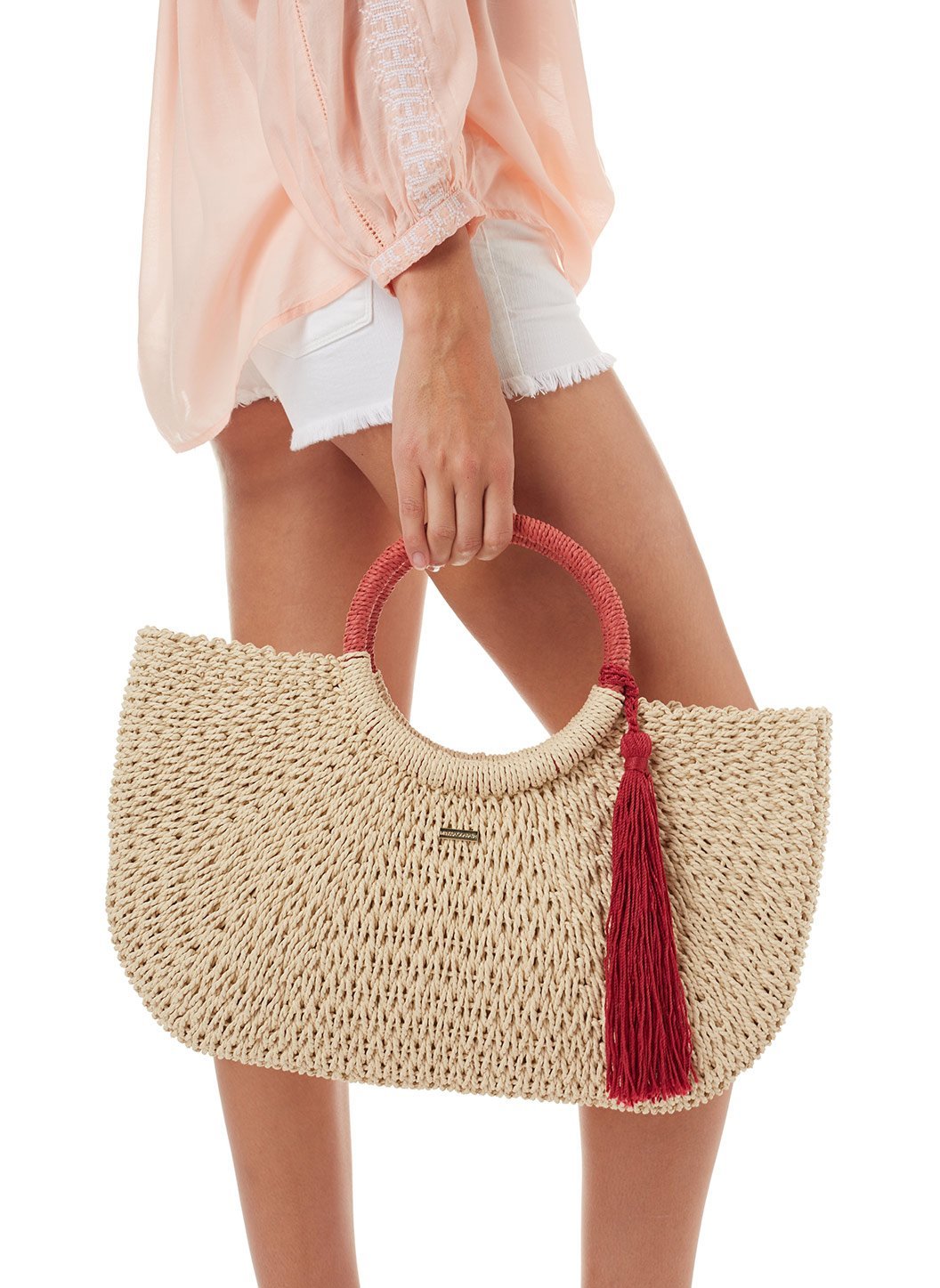 sorrento woven basket tassle bag natural cinnamon 2019 3