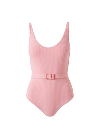 St Tropez Blush Ribbed Swimsuit