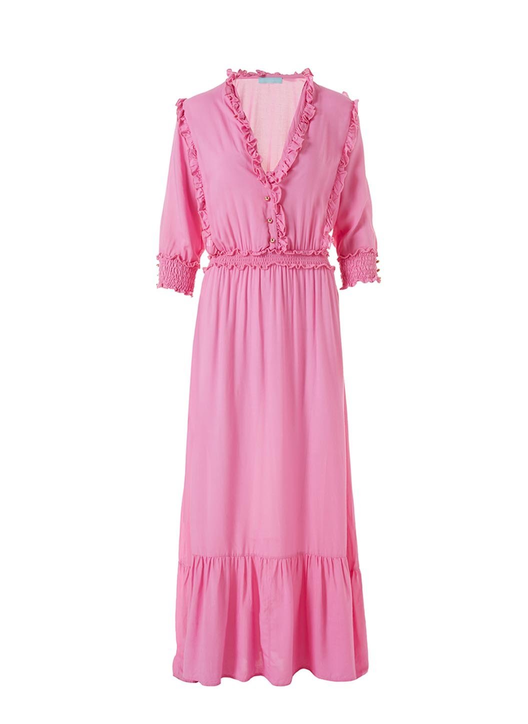 ワンピース Valletta Long Dress - vintage rose Rose Maxi Dress - Burnout Floral Maxi Dress - Sleeveless