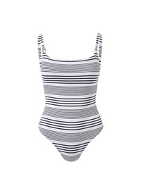 Tosca Pique Stripe Swimsuit