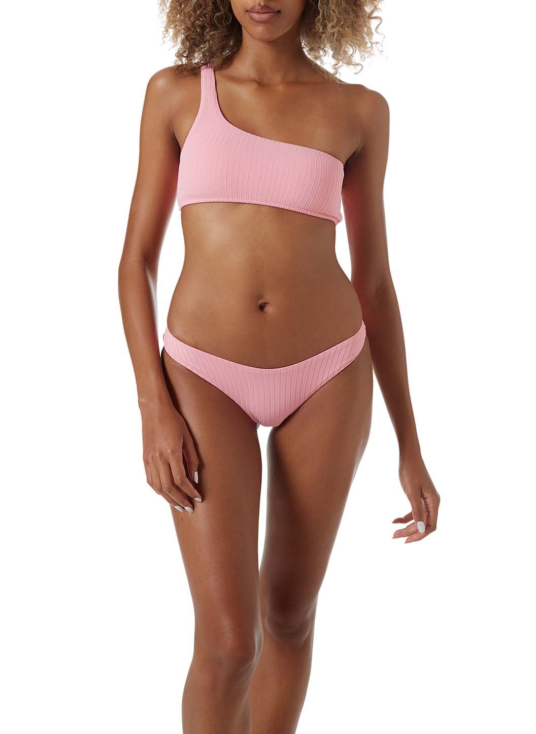 Toulouse Blush Ribbed Bikini Top | Official US Site