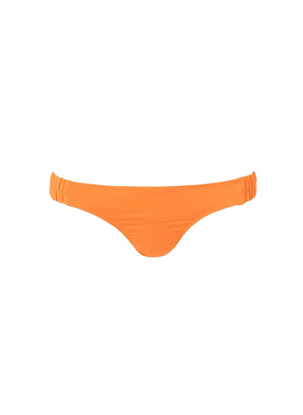 trieste-orange-ruched-bandeau-bikini-bottom